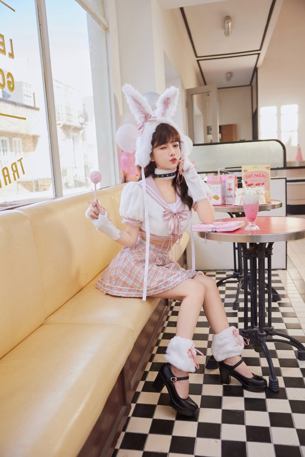 画像25: 【即日発送】ドーリーバニーアイドルセーラー【マリームーン】【ハロウィンコスプレ7点セット】【フリーサイズ/2カラー】[HC03]