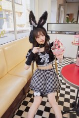【即日発送】ドーリーバニーアイドルセーラー【マリームーン】【ハロウィンコスプレ7点セット】【フリーサイズ/2カラー】[YMT]
