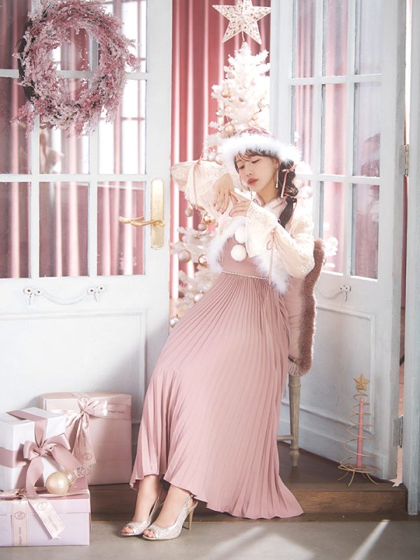 画像11: 【ノベルティ対象】【即日発送！】【サンタコス 4点セット】【S-Lサイズ/1カラー】ボレロ付きワンピースサンタ[YMT]