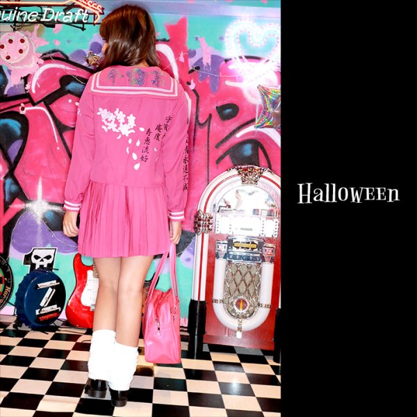 画像7: 【即日発送！】【ハロウィン】ピンクJKコスプレセット【ハロウィン3点セット】【S?Lサイズ/1カラー】)[OF01]