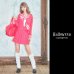 画像2: 【即日発送！】【ハロウィン】ピンクJKコスプレセット【ハロウィン3点セット】【S?Mサイズ/1カラー】(B023SB/0415socksSB)[YMT] (2)