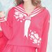 画像5: 【即日発送！】【ハロウィン】ピンクJKコスプレセット【ハロウィン3点セット】【S?Mサイズ/1カラー】(B023SB/0415socksSB)[YMT]