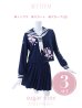 画像16: 【即日発送！】【ハロウィン】セーラー服JK/女子高生/セーラー服コスプレセット【ハロウィン3点セット】【S〜Lサイズ/1カラー】(B7748/B023SB/0415socksSB)[HC02]