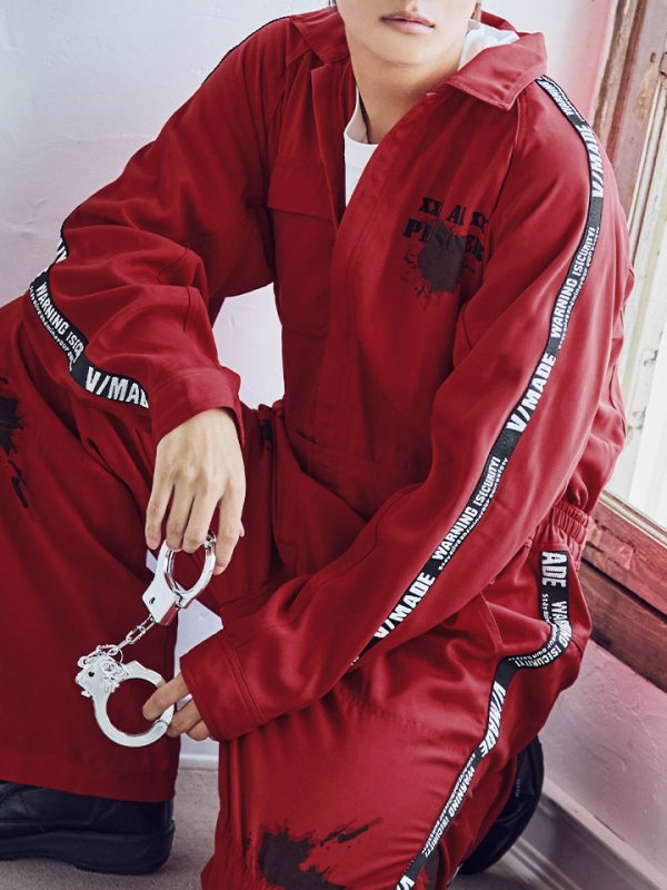 画像16: 【即日発送！】【ハロウィン】 ユニセックス/ 囚人コスプレ コスチューム 【コスプレ2点セット】 【S-XXLサイズ/2カラー】(OF0106-SV)[OF01]