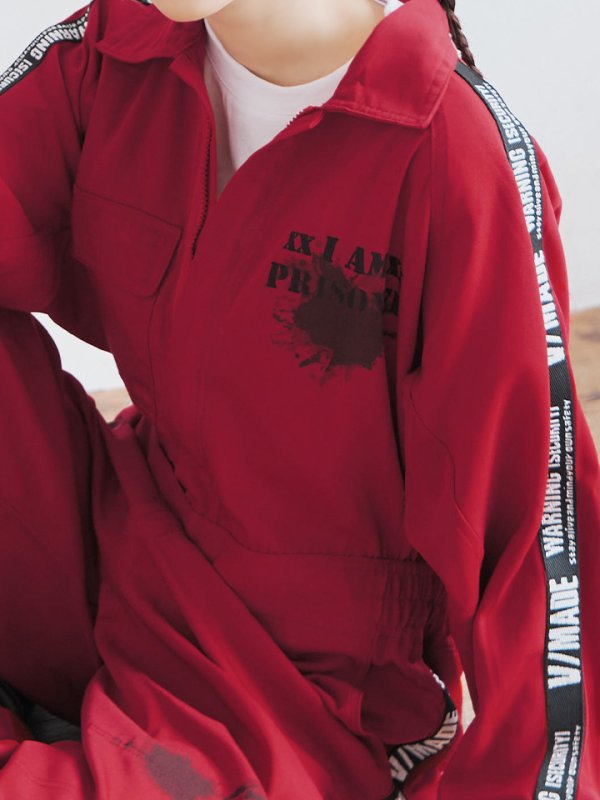 画像13: 【即日発送！】【ハロウィン】 ユニセックス/ 囚人コスプレ コスチューム 【コスプレ2点セット】 【S-XXLサイズ/2カラー】[OF01]