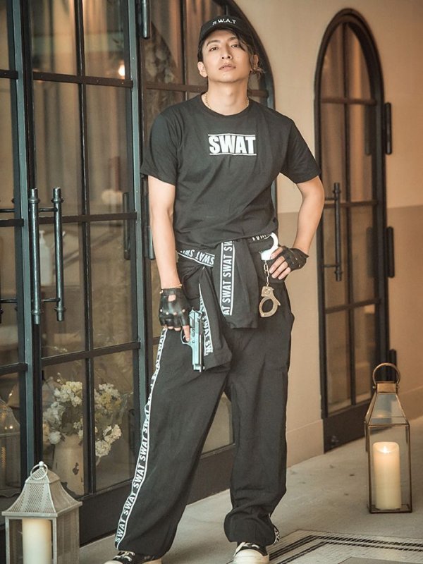 画像6: 【SALE!!】【即日発送】SWATコスチューム 【コスプレ2点セット】【S-XXLサイズ】(OF0106-SV)[OF01]