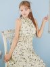 ベージュ モデル：如月れい　身長：156cm　着用サイズ：Sサイズ(7号)