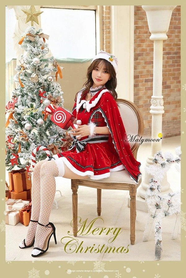 画像9: 【即日発送】【クリスマスコスプレ7点セット】【Malymoon/マリームーン】マントサンタクロース【フリーサイズ/1カラー】[YMT]