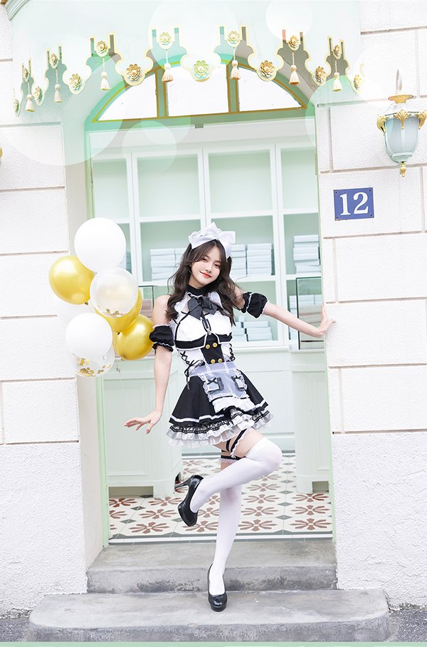 画像12: 【即日発送】プリンセスメイド【マリームーン】【ハロウィンコスプレ8点セット】【フリーサイズ/2カラー】[OF04]