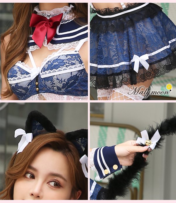 画像13: 【即日発送】キャットセーラー《ハロウィンコスプレ7点セット》【Dreamy Doll/ドリーミードール】【フリーサイズ/2カラー】[HC03]