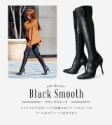 【COMEX】 2color/ 12cmヒール/ ニーハイブーツ/ ブーツ/ ピンヒール/ ブーツ/ ハイヒール/ ポインテッドトゥ/ レザー/ スエード【OFJH】