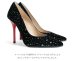 画像9: 【COMEX】 1color/ 10.5cmヒール/ ベロア/ ピンヒール/ 赤ヒール/ ポインテッドトゥ/ ハイヒール/ パンプス[OF02JH]