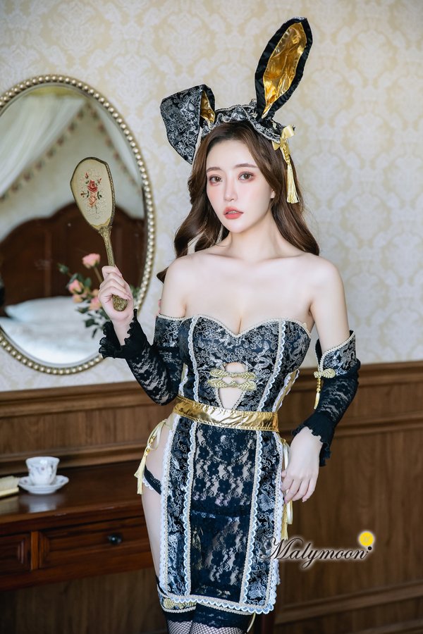 画像5: 【即日発送】チャイナバニーガール《高級コスランジェリー9点セット》【Dreamy Doll Premium/ドリーミードールプレミアム】【フリーサイズ/2カラー】[HC03]