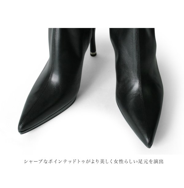 画像6: 【COMEX】 2color/ 12cmヒール/ ニーハイブーツ/ ブーツ/ ピンヒール/ ブーツ/ ハイヒール/ ポインテッドトゥ/ レザー/ スエード【OFJH】