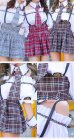 画像2: 【即日発送】オフショル女子高生/ミニスカJK《ハロウィンコスプレ8点セット》【Malymoon/マリームーン】[HC02] (2)