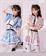 【即日発送】チェックデビル制服コスチューム【マリームーン】【ハロウィンコスプレ10点セット】【フリーサイズ/2カラー】[YMT]