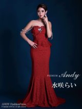 【PREMIUM ANDY】パール/ ベア/ 総レース/ バックシャン/ ロング/ キャバドレス long[FB03]