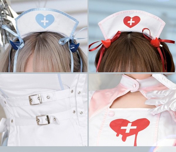 画像12: 【即日発送】デビルハーネスナース【マリームーン】【ハロウィンコスプレ9点セット】【フリーサイズ/2カラー】[HC03]