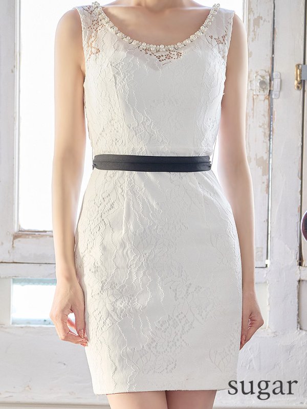 画像8: 【IRMA/イルマ】レース/リボン/パール/ タイト/ ミニドレス/ キャバドレス【HC02】