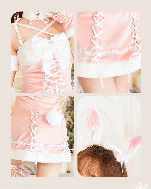 画像16: 【即日発送！】【クリスマスコスプレ8点セット】【Malymoon/マリームーン】スイートバニーフレーバーサンタドレス【フリーサイズ/3カラー】[YMT]