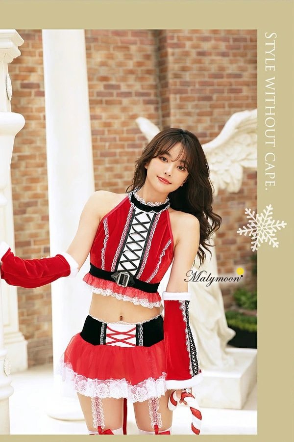 画像5: 【即日発送】【クリスマスコスプレ7点セット】【Malymoon/マリームーン】ネコ耳ケープサンタ【フリーサイズ/1カラー】[YMT]