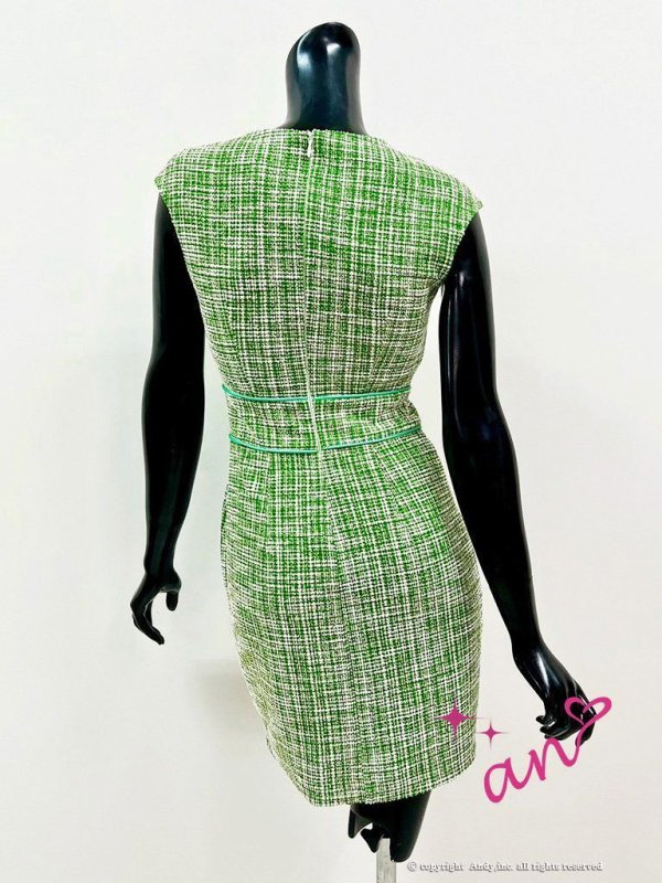 画像18: 【an/アン】ストレッチ/ ツイード/ ノースリーブ/ タイト/ ミニドレス/ キャバドレス[OF05]