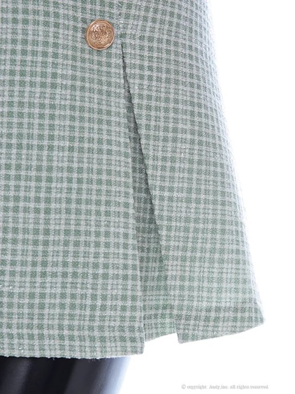 画像39: XSサイズあり【an /アン】 ツイードチェック/ セットアップ/ フロントジップ/ ボックスプリーツ/ ミニドレス/ キャバドレス[OF05]