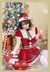 画像4: 【即日発送】【クリスマスコスプレ8点セット】【Malymoon/マリームーン】パフスリーブサンタ【フリーサイズ/1カラー】[YMT]