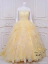 【couture an/クチュールアン】ベア/ ラメ/ チュール/ レース/ フリル/ スピンドル/ フレア/ プリンセス/ ロングドレス/ キャバドレス long[OF05]