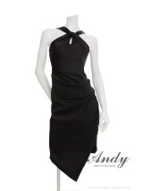 XSサイズあり【ANDY/アンディ】シンプル/ ワンカラー/ アメスリ/ ノースリーブ/ タイト/ ミモレ丈/ ミディアムドレス/ ワンピース/ キャバドレス[OF05]