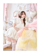 【即日発送】スイートバニーラテセットアップ【マリームーン】【ハロウィンコスプレ9点セット】【フリーサイズ/2カラー】[OF04]