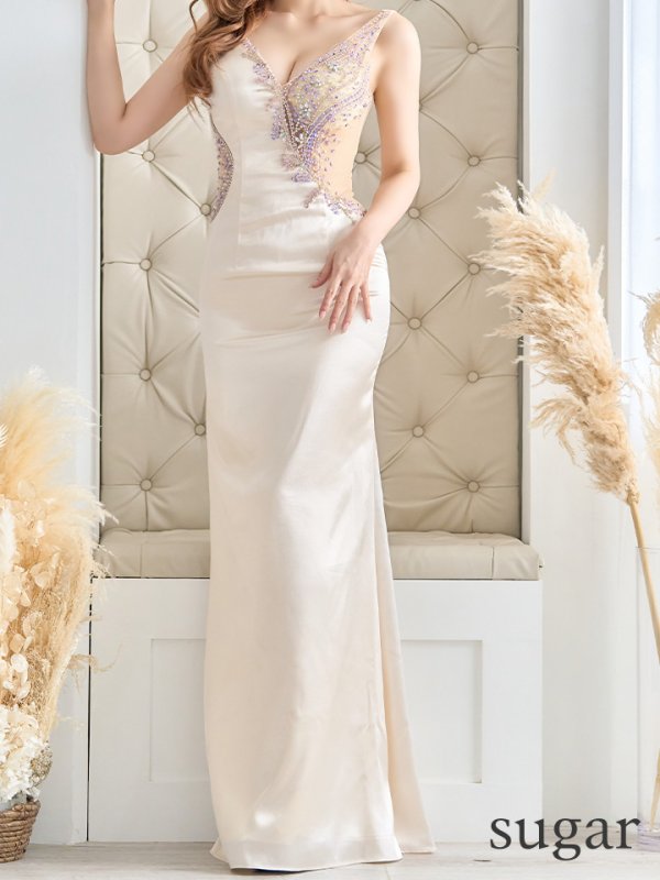 画像8: 【Luxe Style/リュクススタイル】ビジュー/ シアー/ スリット/ ロングドレス/ キャバドレス long【HC03】