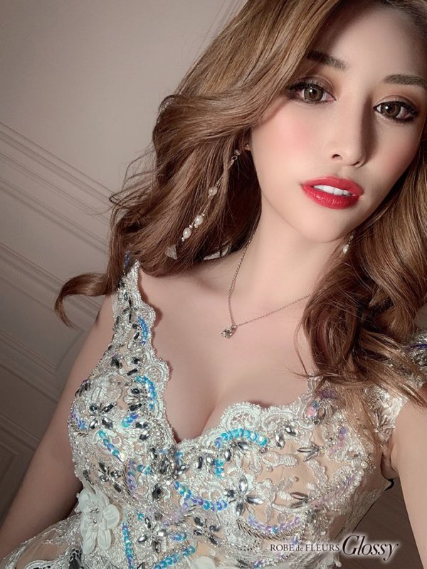 画像5: XSサイズあり【Glossy/グロッシー】サテン/ フレア/ キャミ/ ロングドレス/ キャバドレス[OF08]