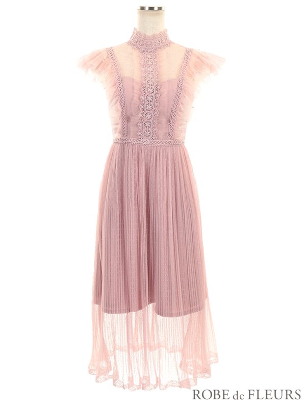 画像9: 即日発送!!【ROBE de FLEURS/ローブドフルール】ドットチュール/ アンティーク/ マキシドレス/ ワンピース/ キャバドレスlong[OF08]