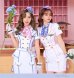 画像1: 【即日発送】ホワイトキャビンアテンダント《ハロウィンコスプレ8点セット》【Malymoon/マリームーン】[HC02] (1)