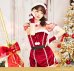 画像2: 【即日発送】【クリスマスコスプレ6点セット】【Malymoon/マリームーン】デコルテハートサンタ【フリーサイズ/1カラー】[YMT] (2)