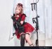 画像2: 【即日発送】ブラックデビルハーネスナース【マリームーン】【ハロウィンコスプレ9点セット】【フリーサイズ/1カラー】[YMT] (2)