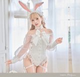 【即日発送】ロマンティックムードバニー【マリームーン】【ハロウィンコスプレ6点セット】【フリーサイズ/2カラー】[OF04]