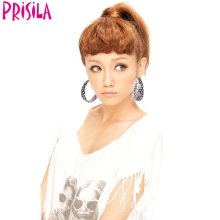 他の写真1: ウィッグ 【プリシラ/PRISILA】 前髪ウィッグ★クラシックロールバングス★ 耐燃仕様！　着用モデル：宮城舞チャン （ミックスアッシュゴールド）