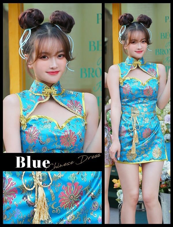 画像8: 【即日発送】セクシーチャイナドレス5カラー《ハロウィンコスプレ4点セット》【Malymoon/マリームーン】[HC03]