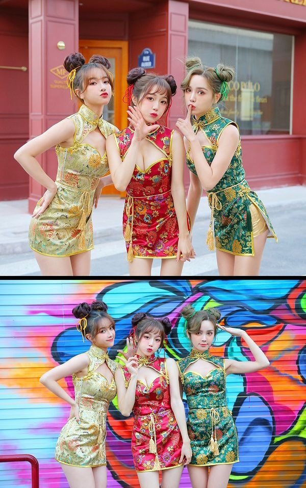 画像6: 【即日発送】セクシーチャイナドレス5カラー《ハロウィンコスプレ4点セット》【Malymoon/マリームーン】[HC03]