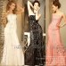 画像2: 【Luxe style】サテン生地にチュールなど生地を何層にも重ねた、高級ライン☆高級ドレス☆ベアロングキャバドレスlong【HC03】 (2)