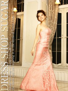 他の写真1: 【Luxe style】サテン生地にチュールなど生地を何層にも重ねた、高級ライン☆高級ドレス☆ベアロングキャバドレスlong【HC03】