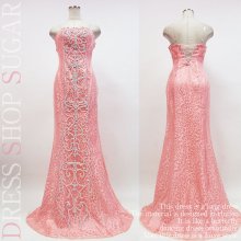 他の写真3: 【Luxe style】サテン生地にチュールなど生地を何層にも重ねた、高級ライン☆高級ドレス☆ベアロングキャバドレスlong【HC03】