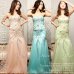 画像1: ☆再入荷☆Lサイズ入荷しました!!!【Luxe style】高品質☆高級ライン☆上品レースにRichビジュー♪チュールで創る極上マーメイドライン♪ベアロングキャバドレス☆long【HC03】 (1)