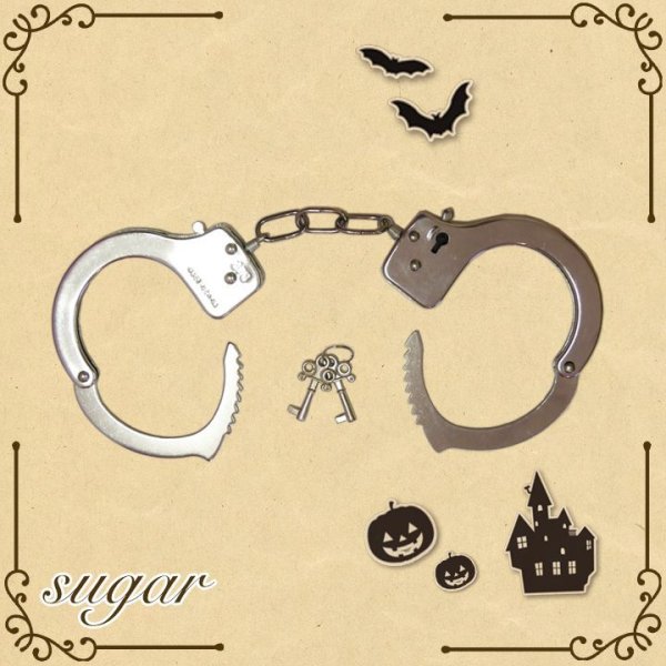 画像7: 【即日発送】【ハロウィンコスプレ小物】カギ付き手錠【1サイズ/2カラー】[HC03]