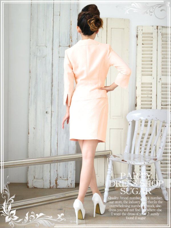 画像6: 【FlowTide/フロータイド】丈長めの上品デザイン★インナータイダイフラワーが夏を先取り♪スーツ４点セット