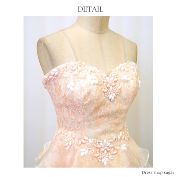 画像13: 【Lip line/リップライン】総レース＆ティアードペプラム♪♪ベアタイトミニワンピキャバドレス[HC03]