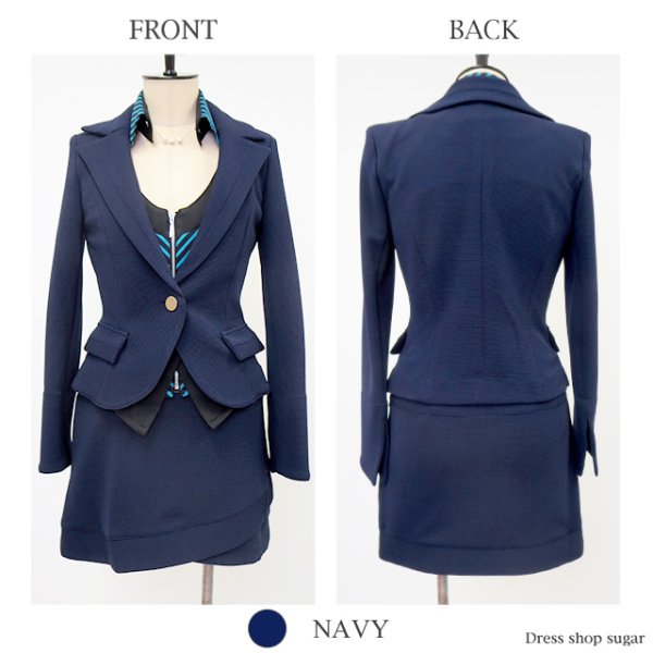 画像9: 【Lucia/ルシア】［スーツ/日本製］グログラン生地の風合いが上質感アップ♪♪スーツ3点セット*Sサイズ