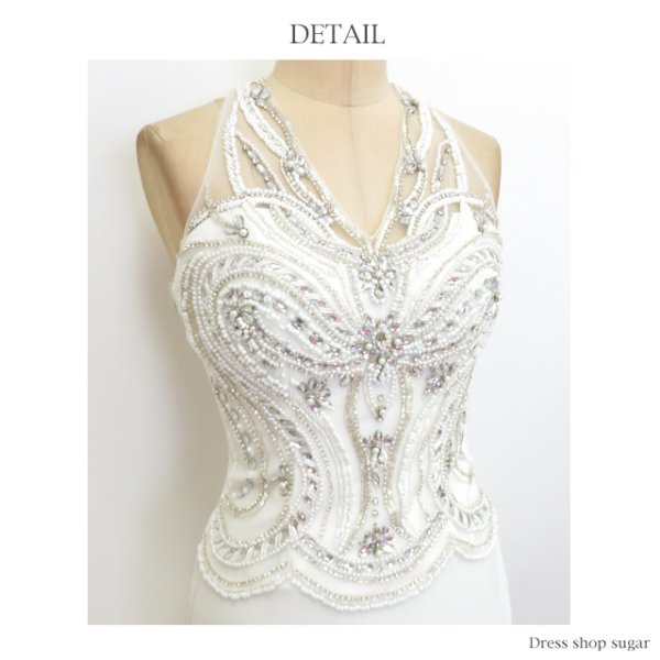 画像8: 【Lip line/リップライン】フェミニンなゴシック調ビジューが美しい♪タイトラインマーメイドロングキャバドレス*Sサイズlong[HC03]